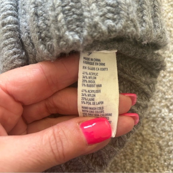 American Eagle gray button front grandpa cardigan L - Picture 7 of 7